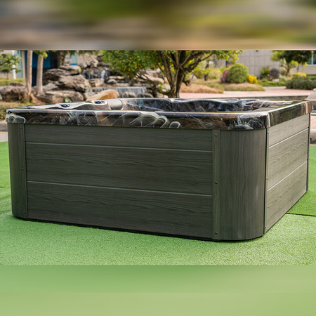 LED Jacuzzi z Hydromasażem 6-osobowe – Akryl CE, Spa Zewnętrzne, Wanna SPA na Zewnątrz 1