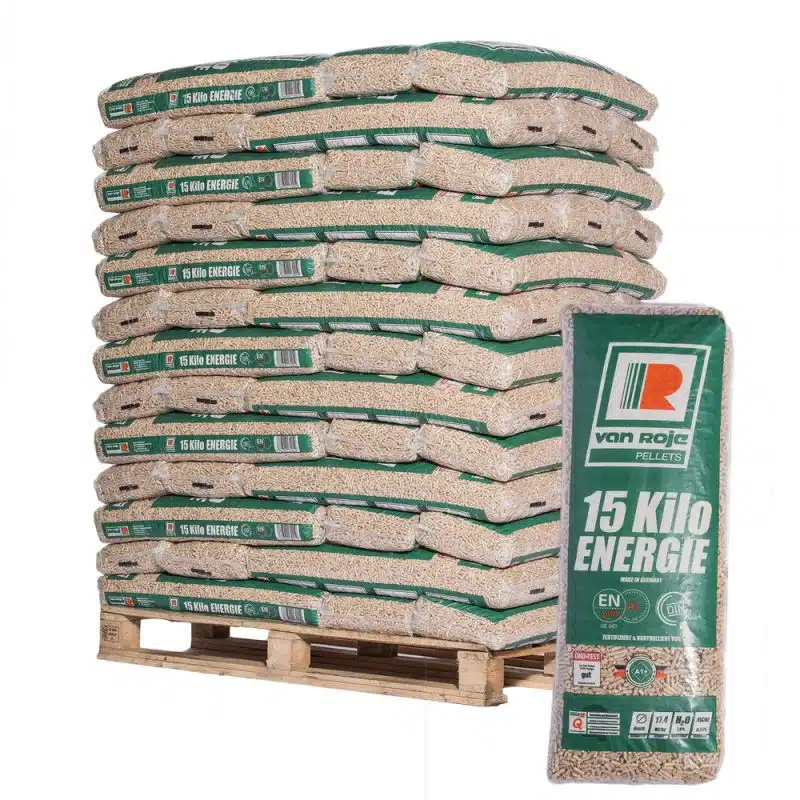 PELLET DRZEWNY VANROJE - PALETA 65 WORKÓW PO 15 KG