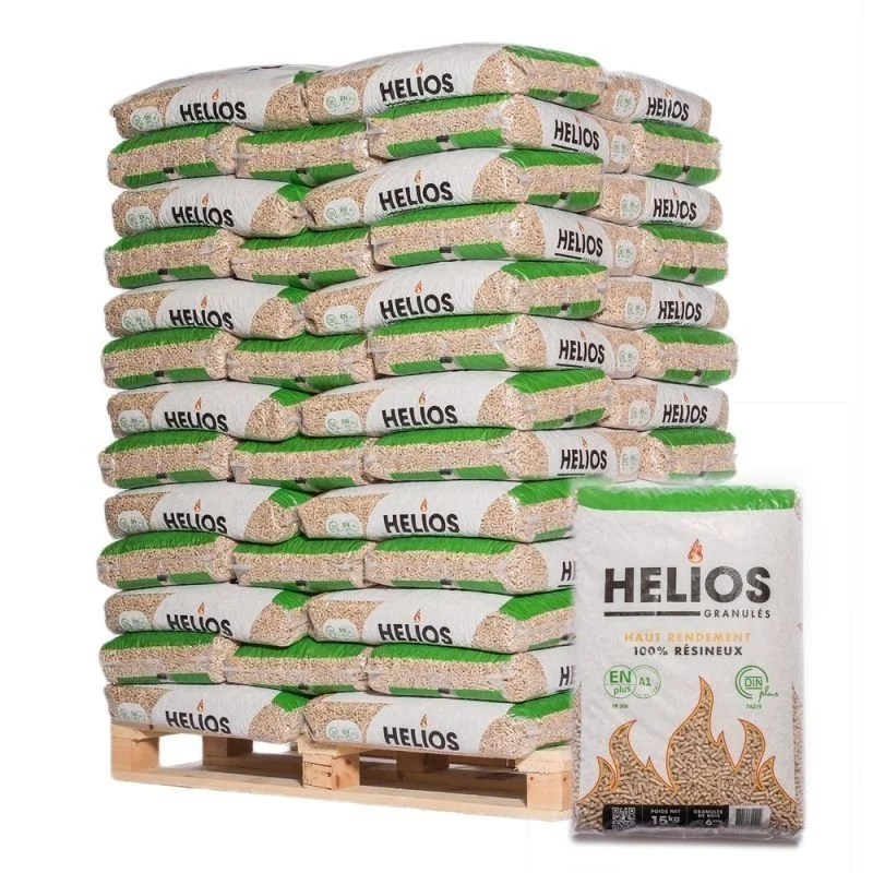 Pellets HELIOS – Palette de 65 sacs de 15 kg